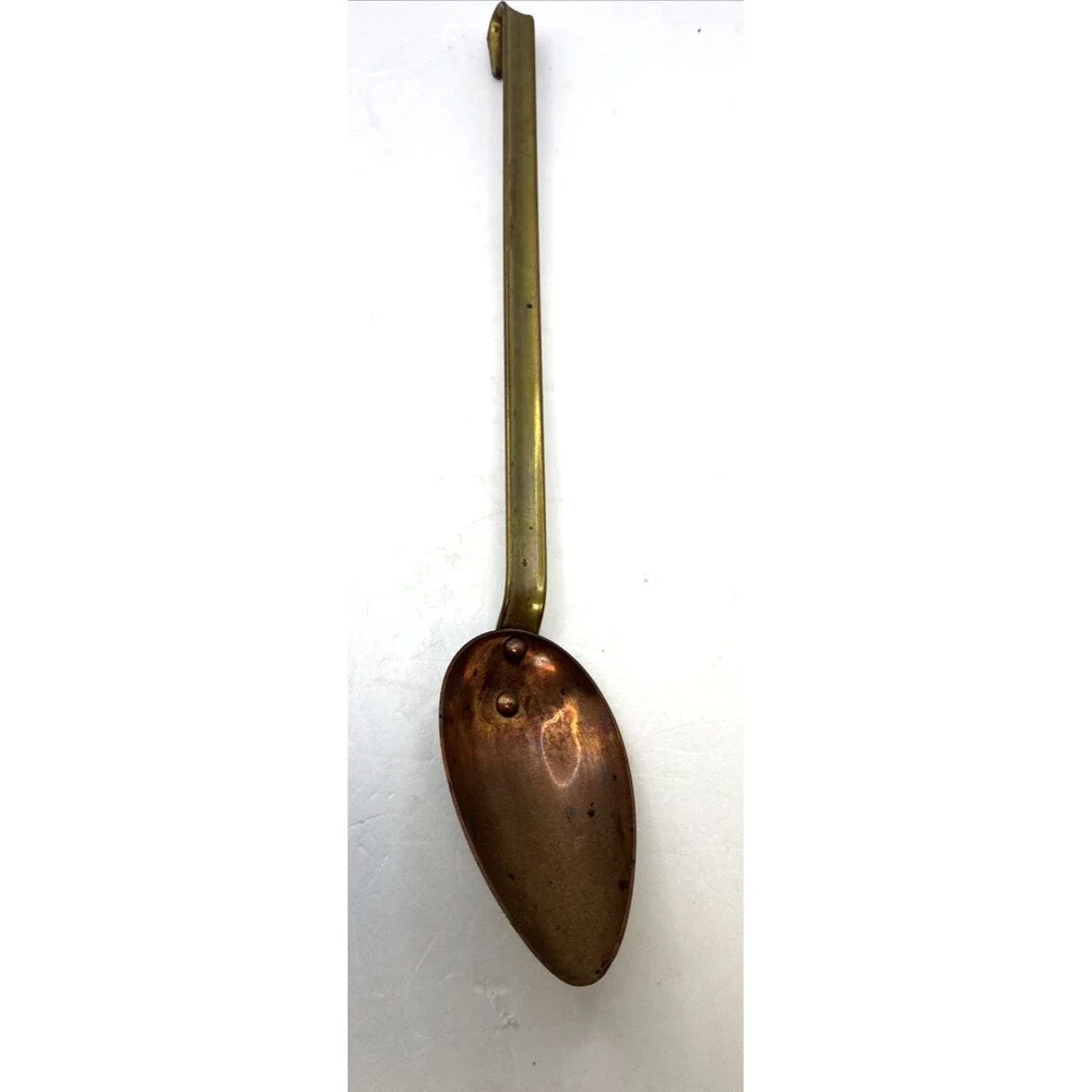 Vintage 5 Pc French Copper Kitchen Utensil Wall Hanging Set MCM Farmhouse Decor